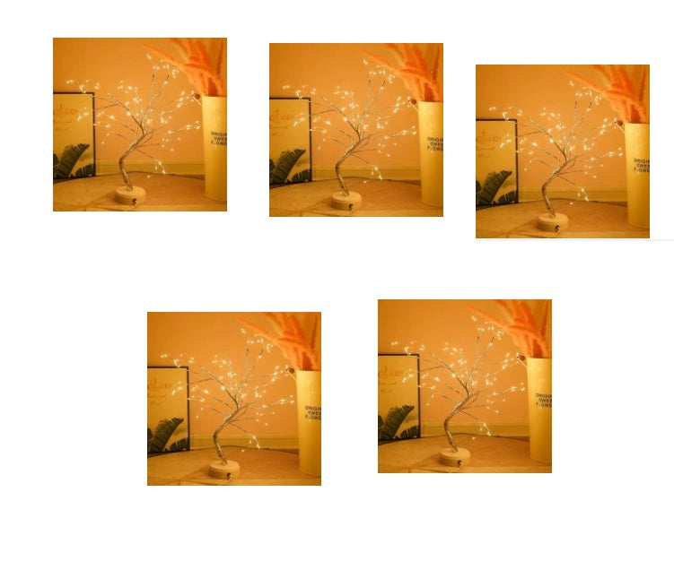 LED Copper Wire Tree Light – USB & Battery Powered Decorative Light