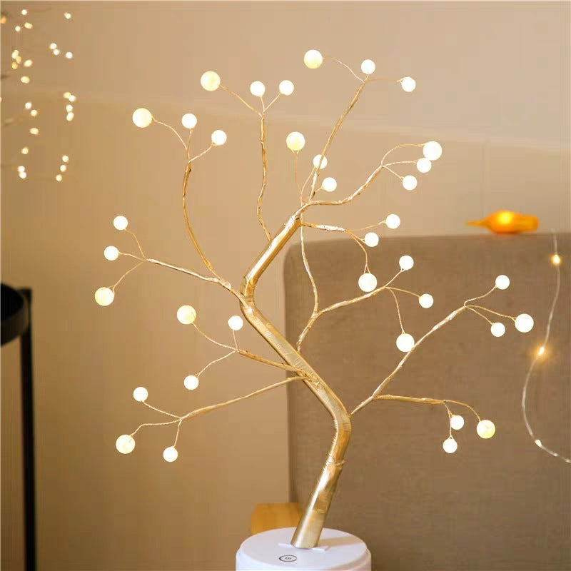 LED Copper Wire Tree Light – USB & Battery Powered Decorative Light