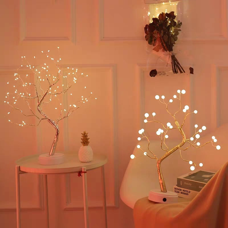 LED Copper Wire Tree Light – USB & Battery Powered Decorative Light