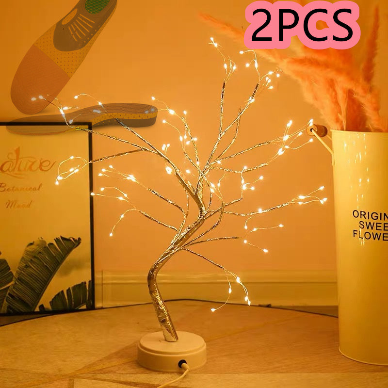 LED Copper Wire Tree Light – USB & Battery Powered Decorative Light