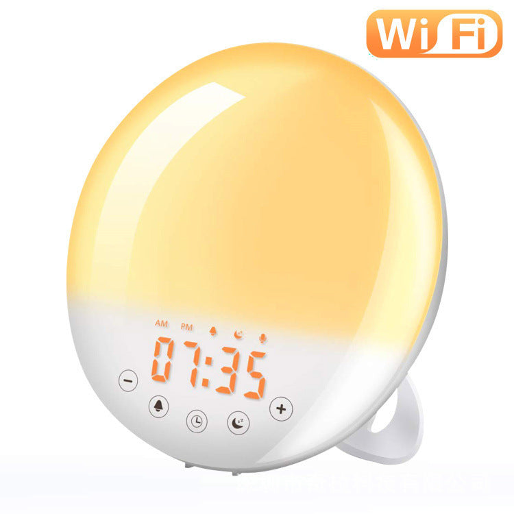 WiFi Voice Control Sunrise Alarm Clock with Natural Wake-Up Light