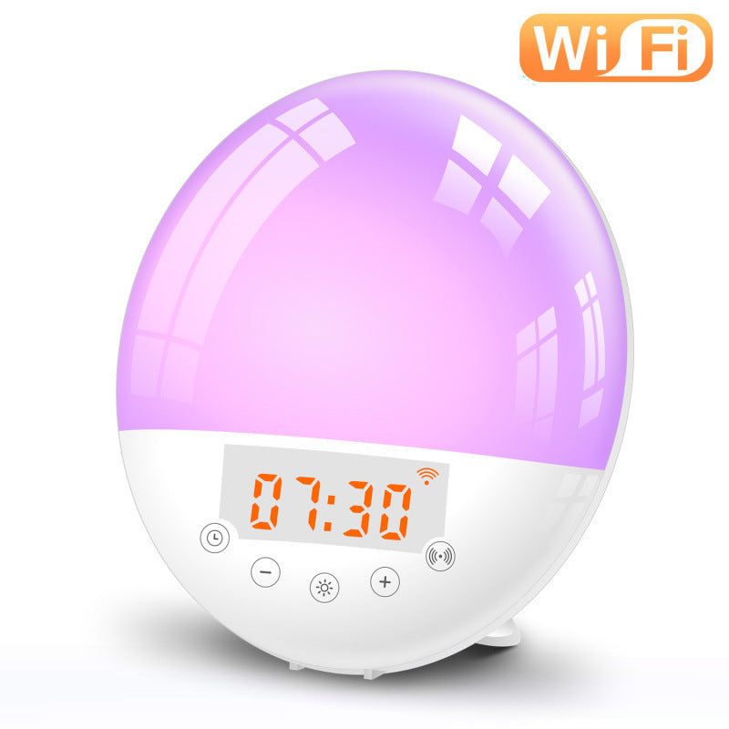 WiFi Voice Control Sunrise Alarm Clock with Natural Wake-Up Light
