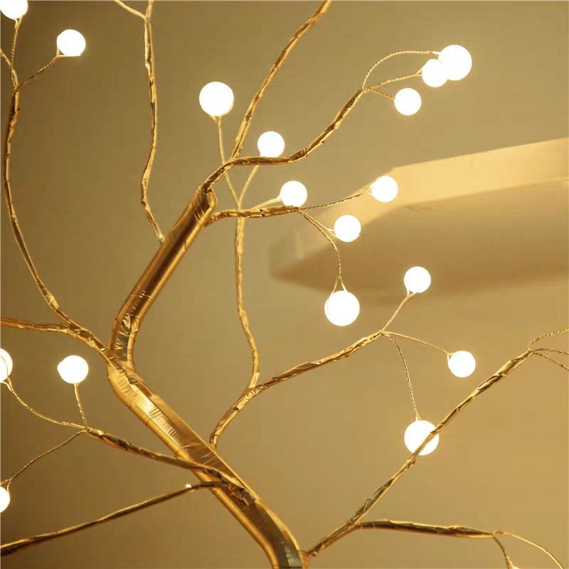 LED Copper Wire Tree Light – USB & Battery Powered Decorative Light