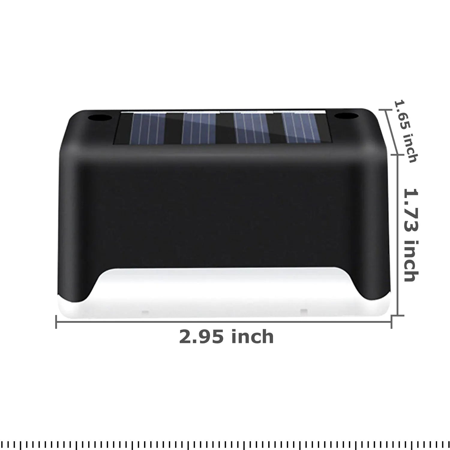 Set of 4 Solar LED Deck Lights – Outdoor Waterproof Step & Railing Lights