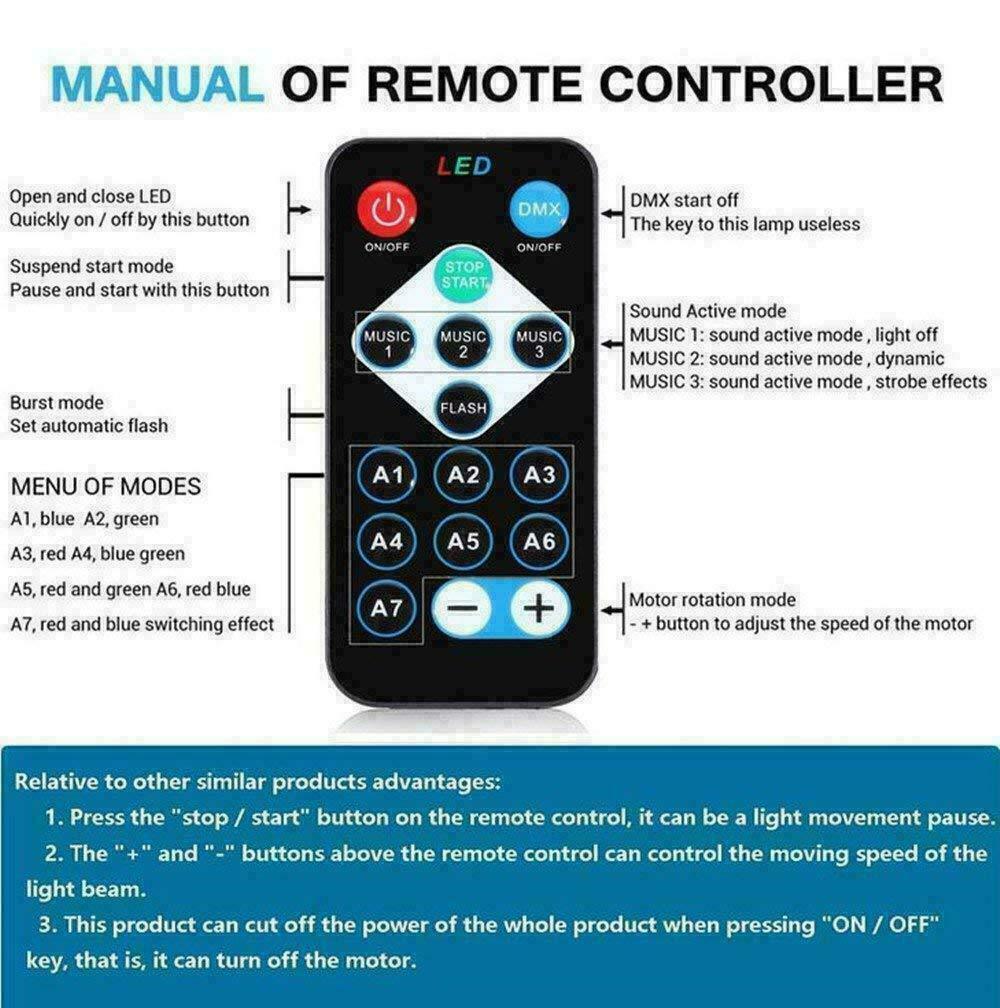 Sound Activated Disco Party Light – 7-Color LED Strobe Ball with Remote Control