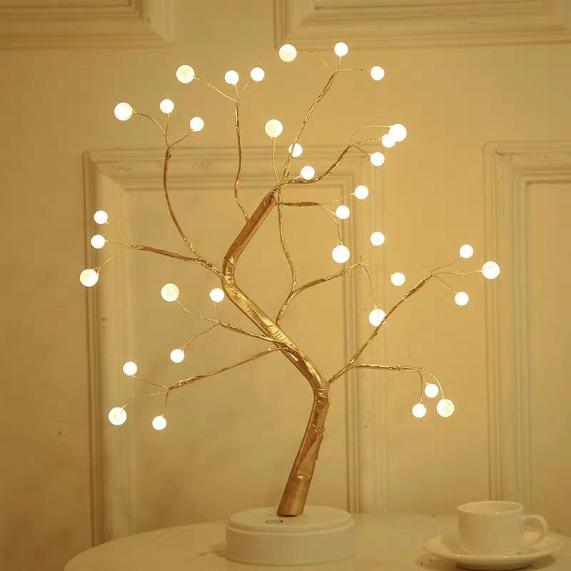 LED Copper Wire Tree Light – USB & Battery Powered Decorative Light