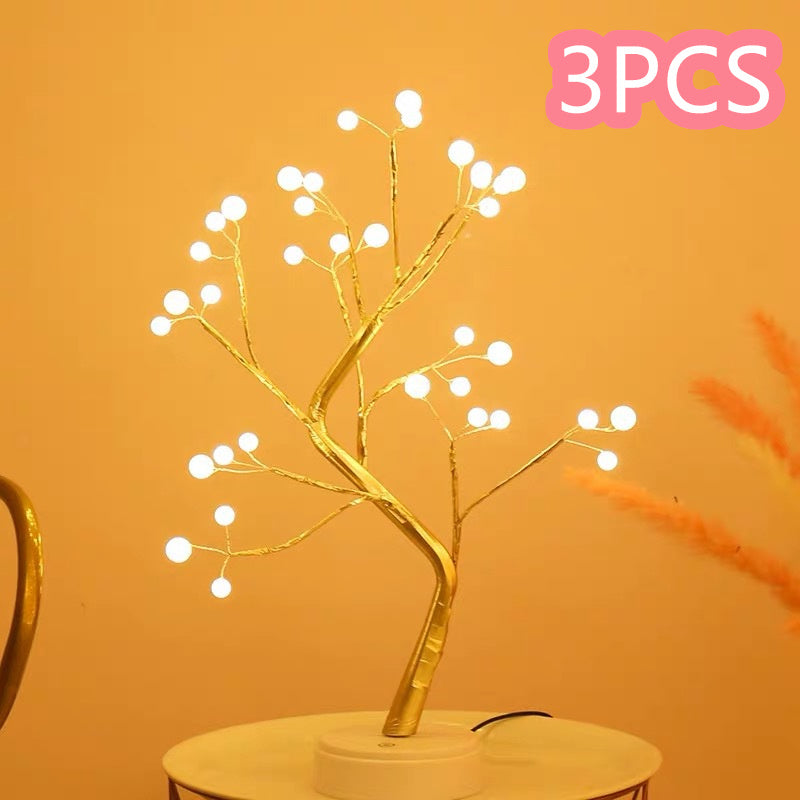 LED Copper Wire Tree Light – USB & Battery Powered Decorative Light
