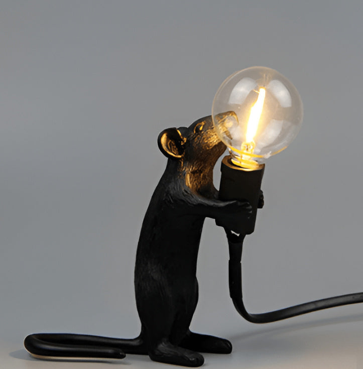 Nordic Mini Resin Mouse Light – Creative Animal Night Lamp