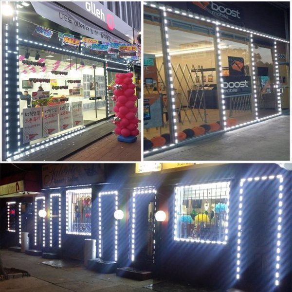 10ft LED Waterproof Module Light Strip – 60 SMD 5050 Lights for Signs & Decor