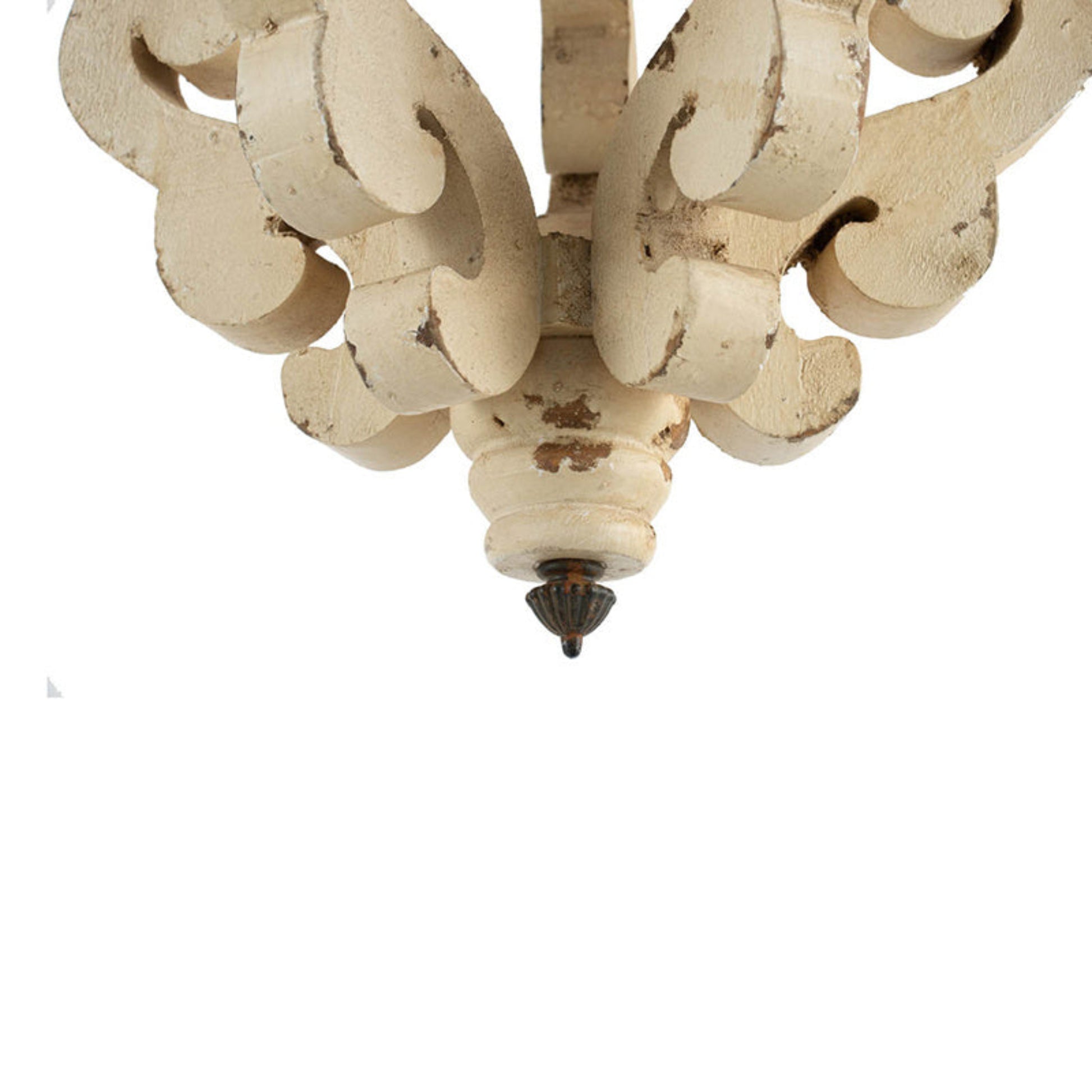 Decorative chandelier with intricate design on a white background